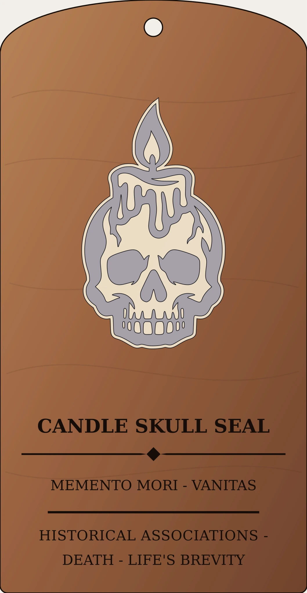 Candle Skull Seal Sanctum Hex Archive Plaque preview
