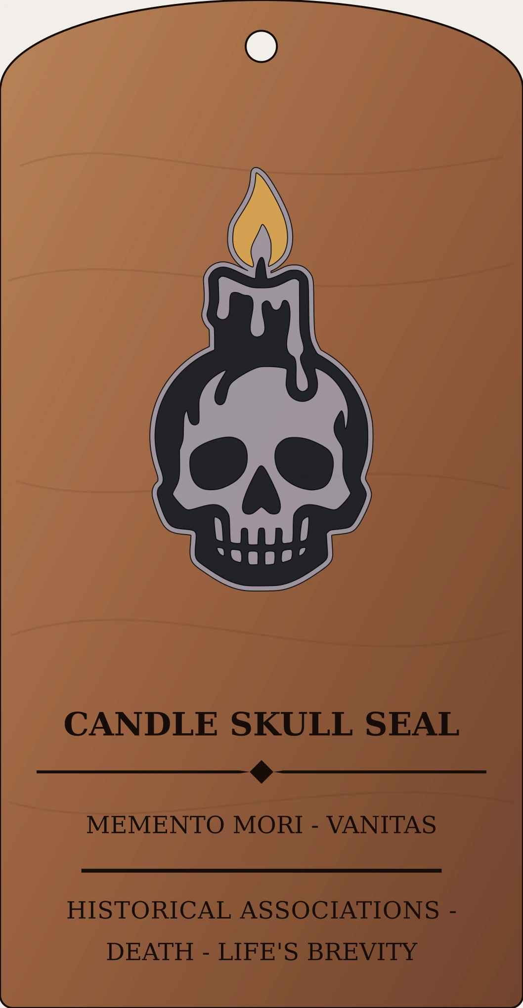 Candle Skull Seal Sanctum Hex Archive Plaque preview