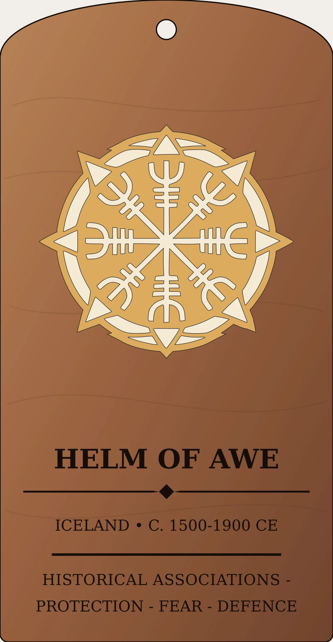 Helm of Awe Sanctum Hex Archive Plaque preview