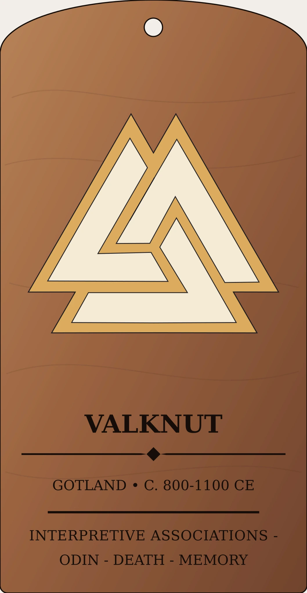 Valknut Sanctum Hex Archive Plaque preview