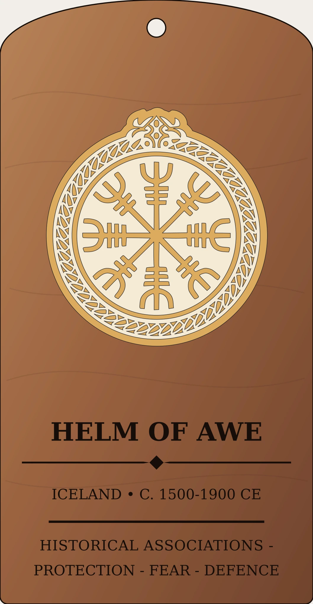 Helm of Awe Sanctum Hex Archive Plaque preview