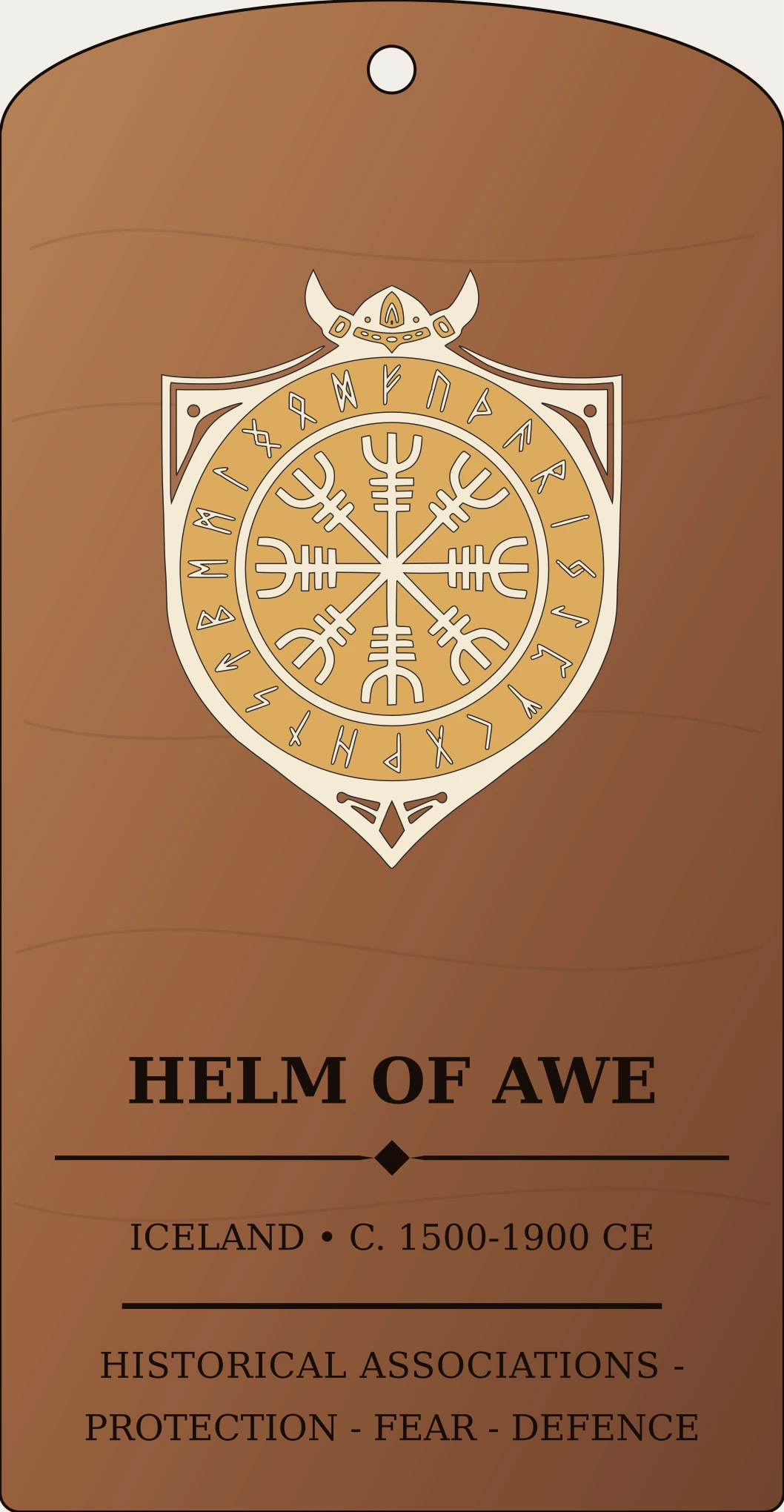 Helm of Awe Sanctum Hex Archive Plaque preview