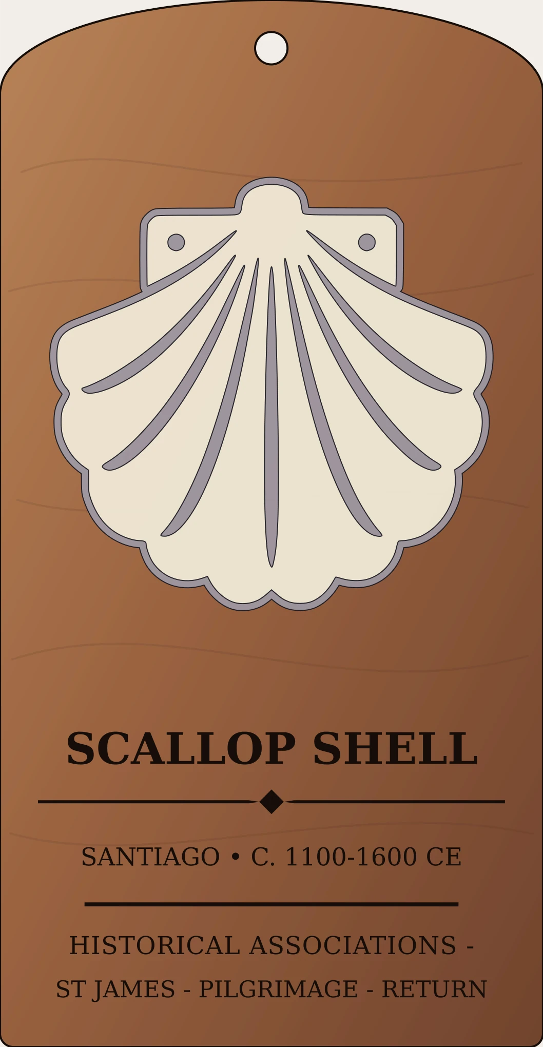 Scallop Shell Badge Sanctum Hex Archive Plaque preview