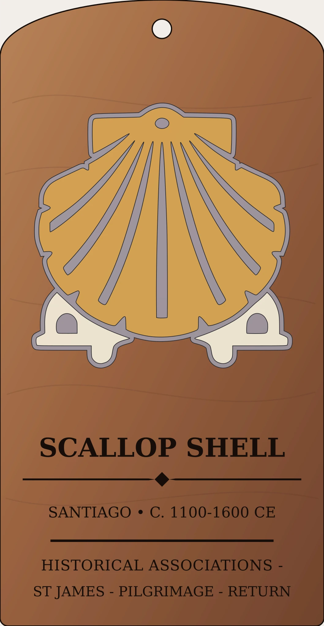 Scallop Shell Badge Sanctum Hex Archive Plaque preview