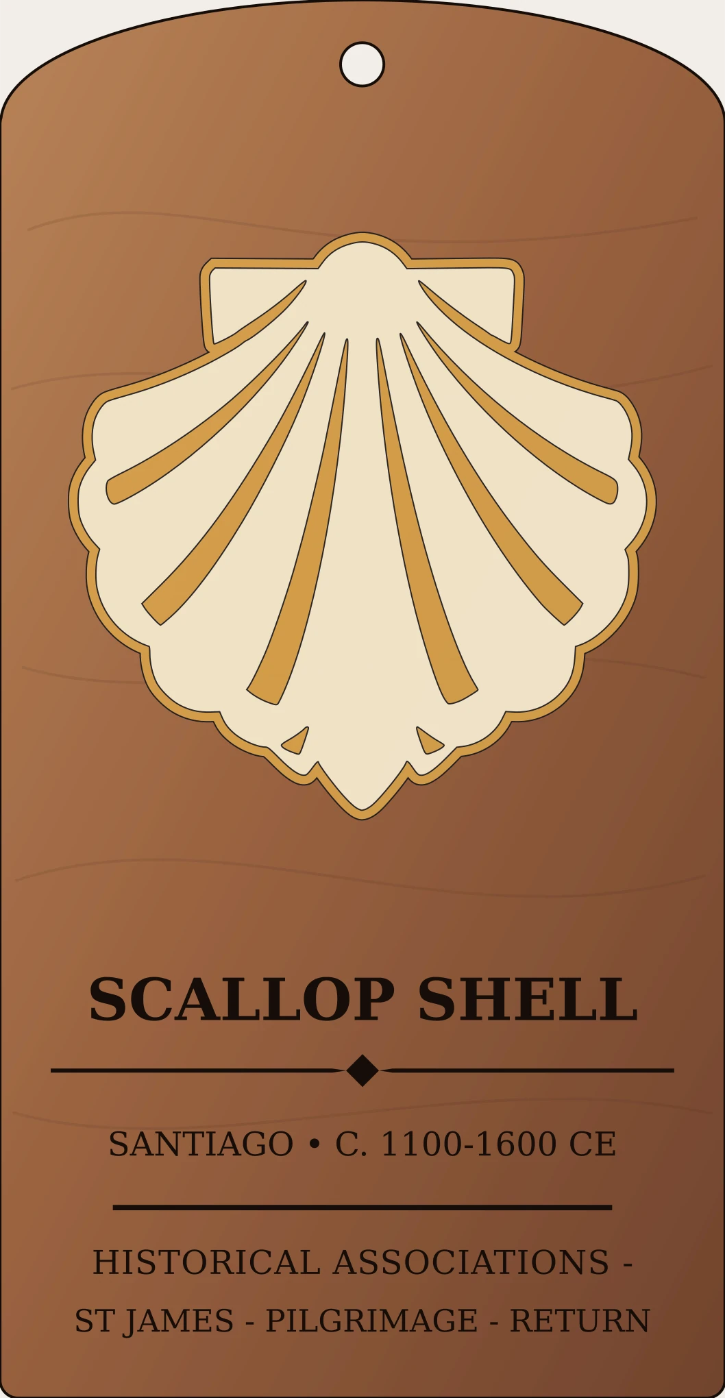 Scallop Shell Badge Sanctum Hex Archive Plaque preview