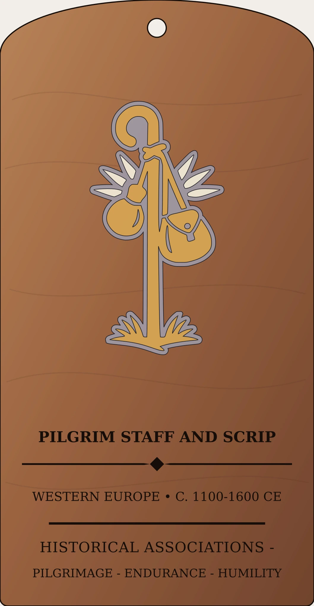 Pilgrim Staff and Scrip Sanctum Hex Archive Plaque preview