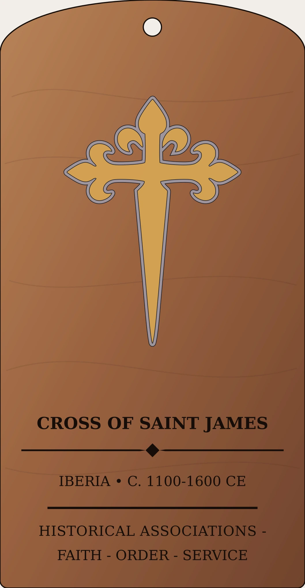 Cross of Saint James Sanctum Hex Archive Plaque preview