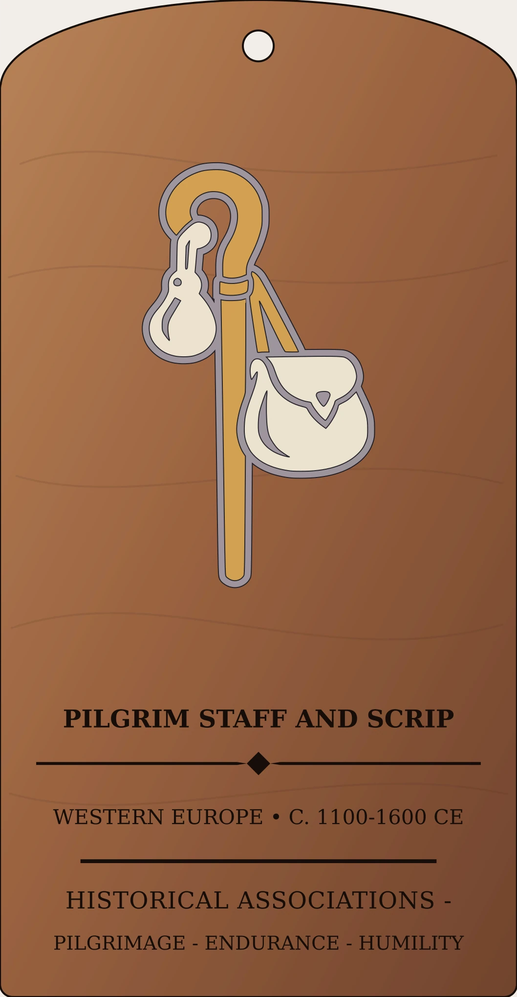 Pilgrim Staff and Scrip Sanctum Hex Archive Plaque preview