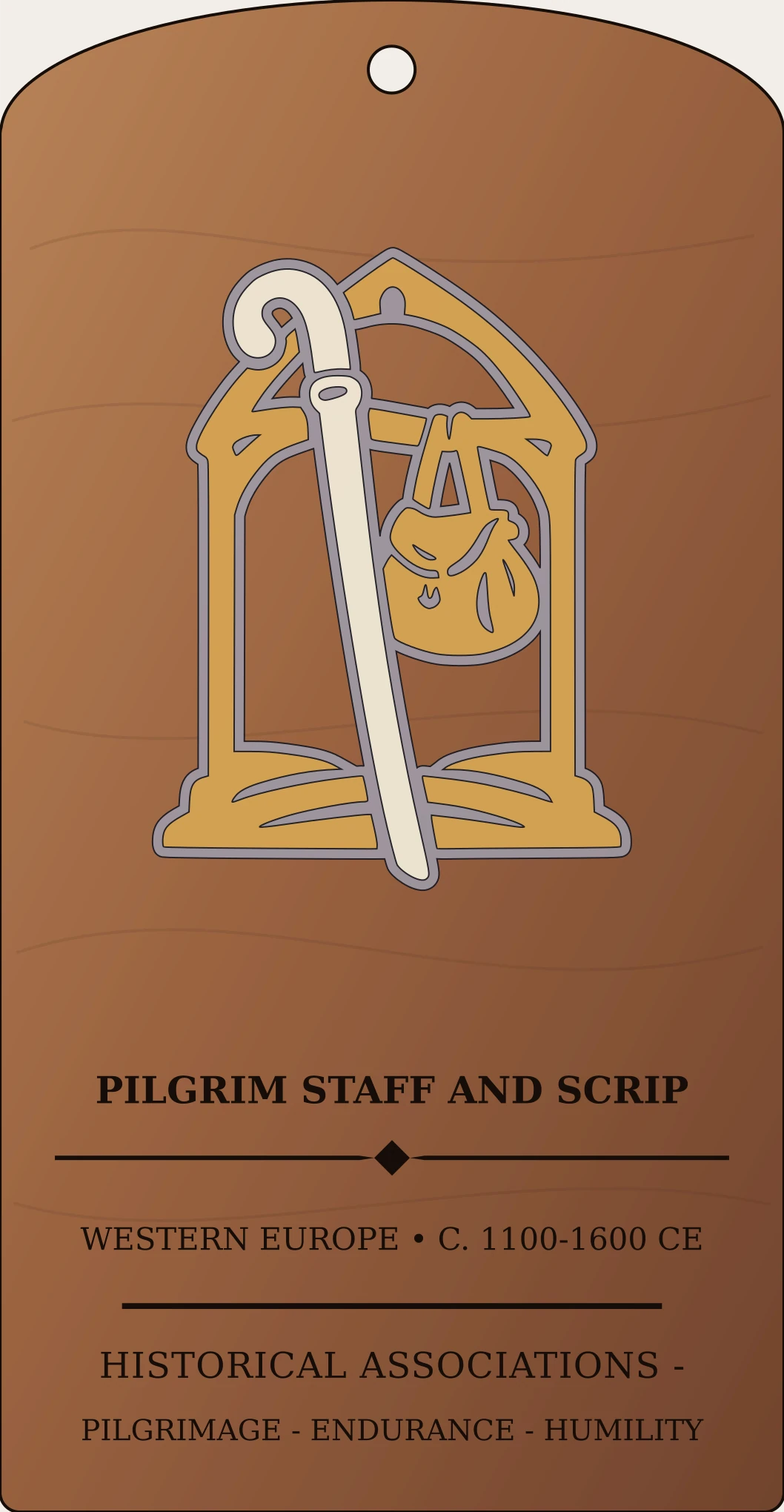 Pilgrim Staff and Scrip Sanctum Hex Archive Plaque preview
