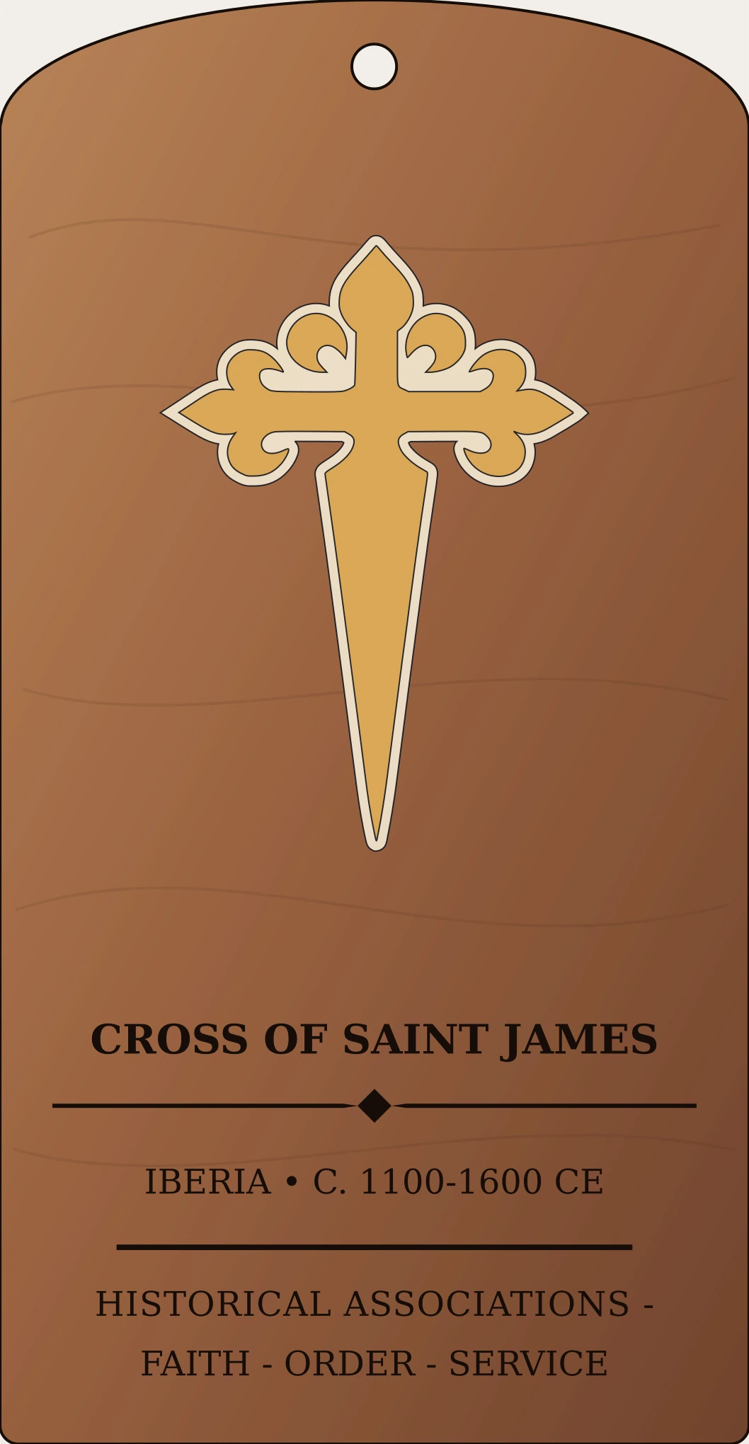 Cross of Saint James Sanctum Hex Archive Plaque preview