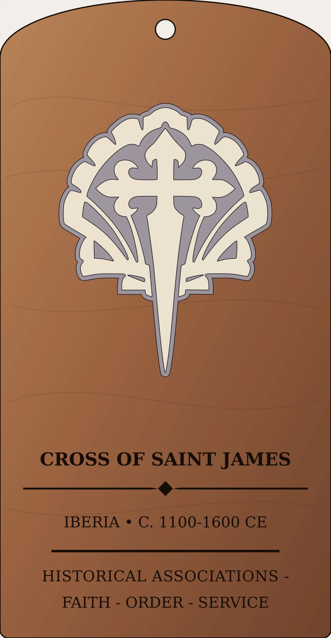 Cross of Saint James Sanctum Hex Archive Plaque preview