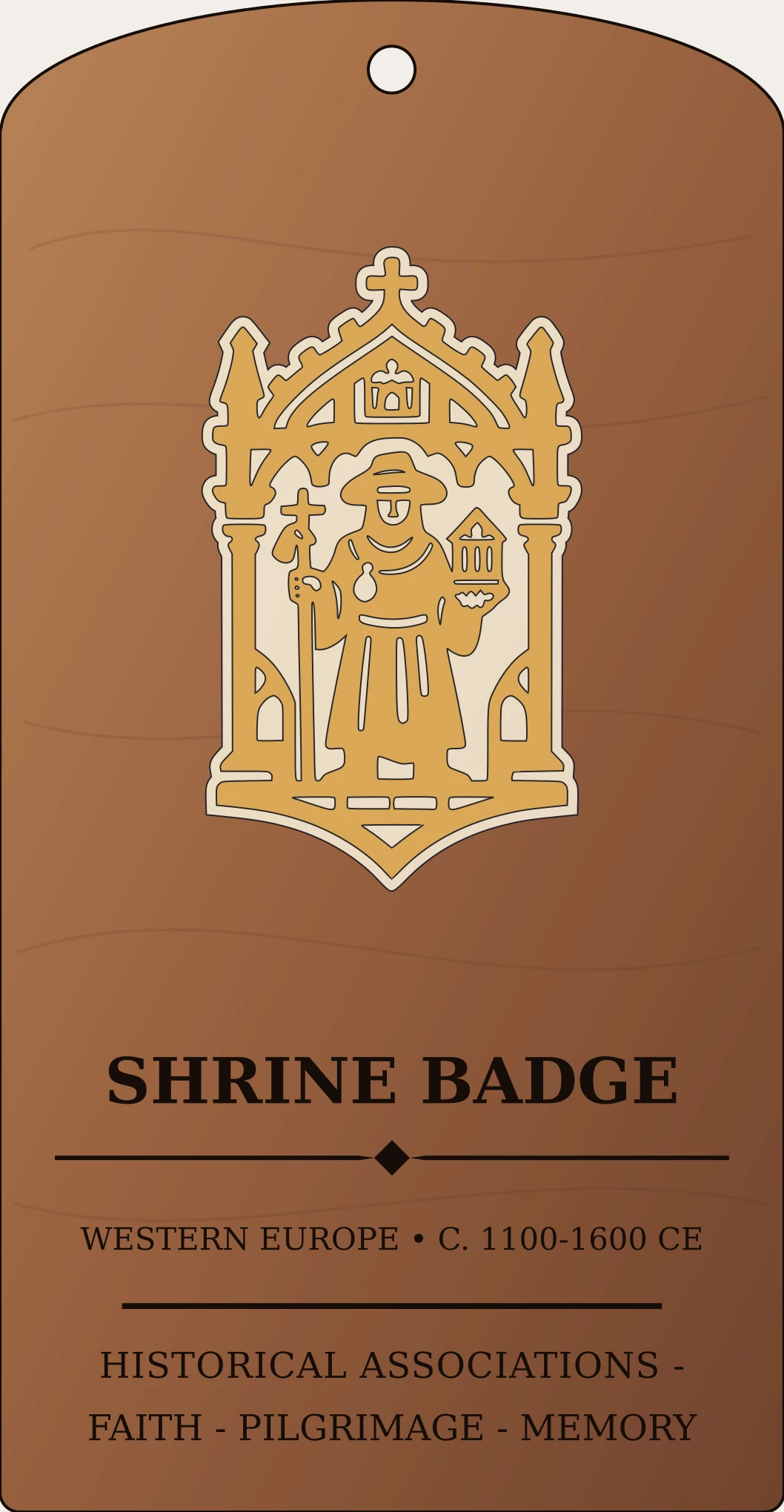Shrine Pilgrim Badge Sanctum Hex Archive Plaque preview