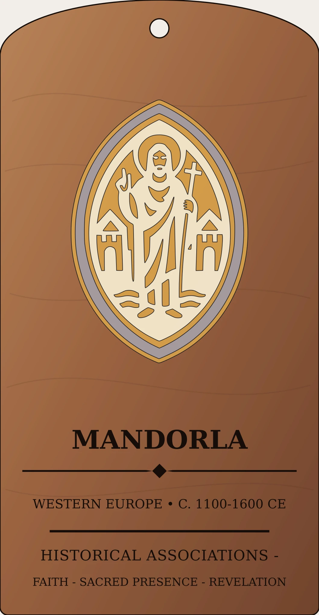 Vesica Piscis Mandorla Sanctum Hex Archive Plaque preview