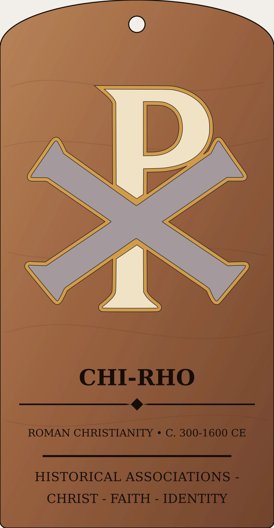 Chi-Rho Monogram Sanctum Hex Archive Plaque preview