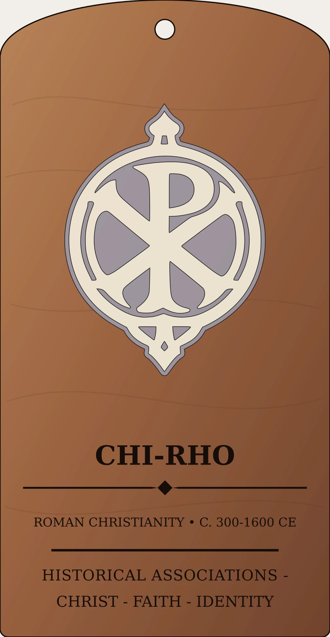 Chi-Rho Monogram Sanctum Hex Archive Plaque preview