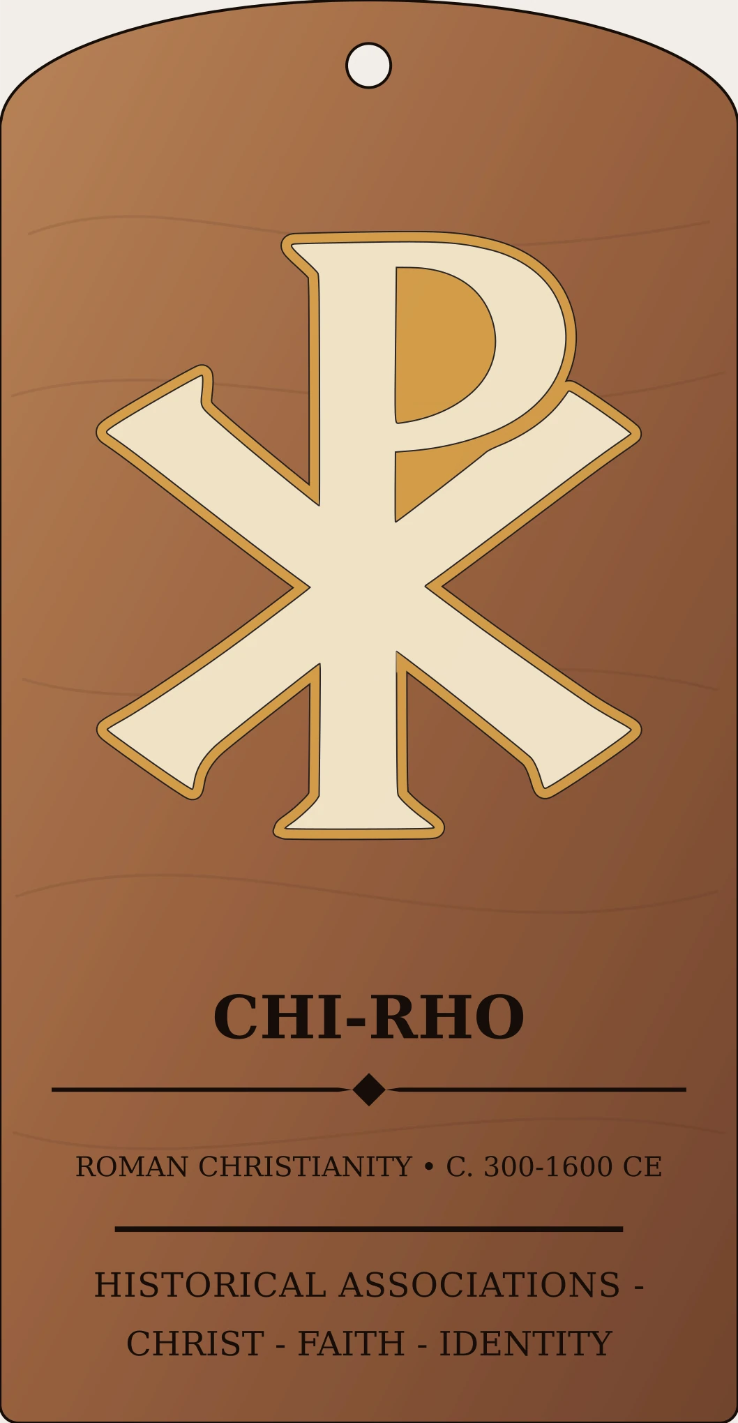 Chi-Rho Monogram Sanctum Hex Archive Plaque preview