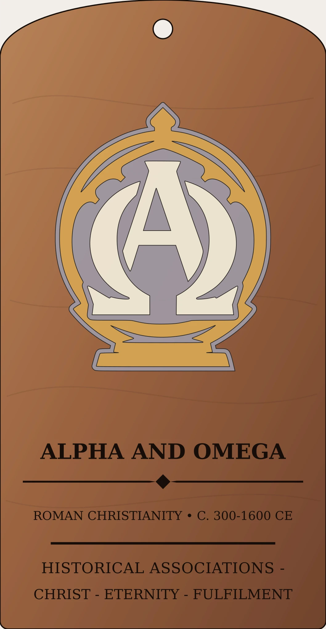 Alpha and Omega Mark Sanctum Hex Archive Plaque preview