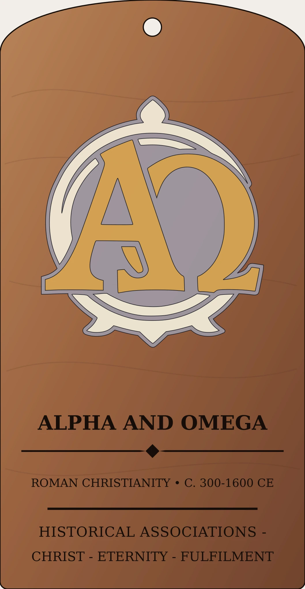 Alpha and Omega Mark Sanctum Hex Archive Plaque preview