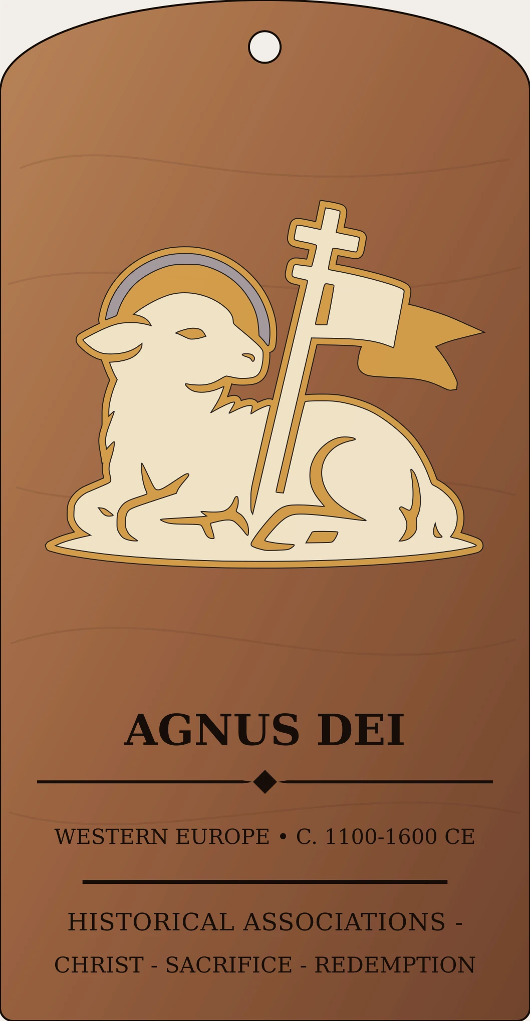 Agnus Dei Seal Sanctum Hex Archive Plaque preview