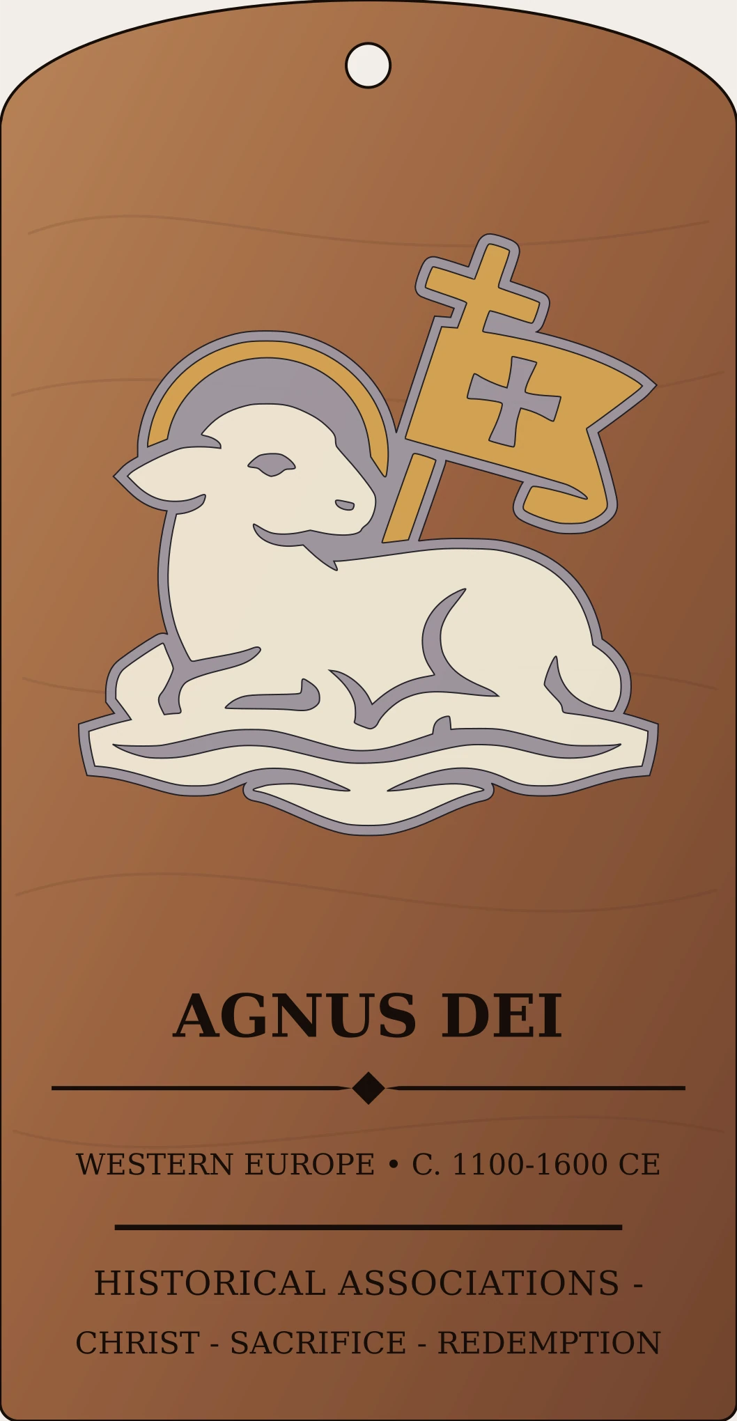 Agnus Dei Seal Sanctum Hex Archive Plaque preview