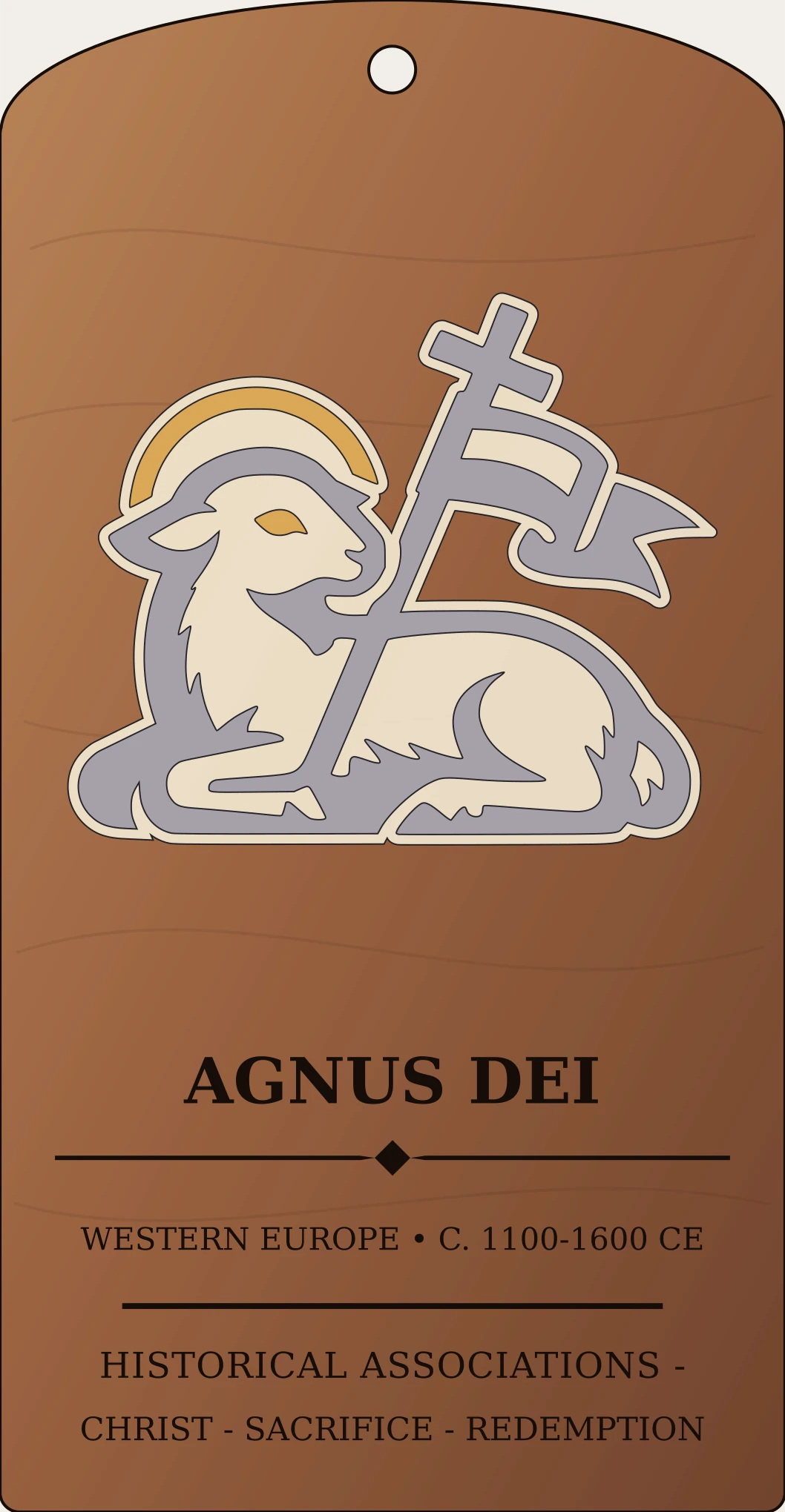 Agnus Dei Seal Sanctum Hex Archive Plaque preview