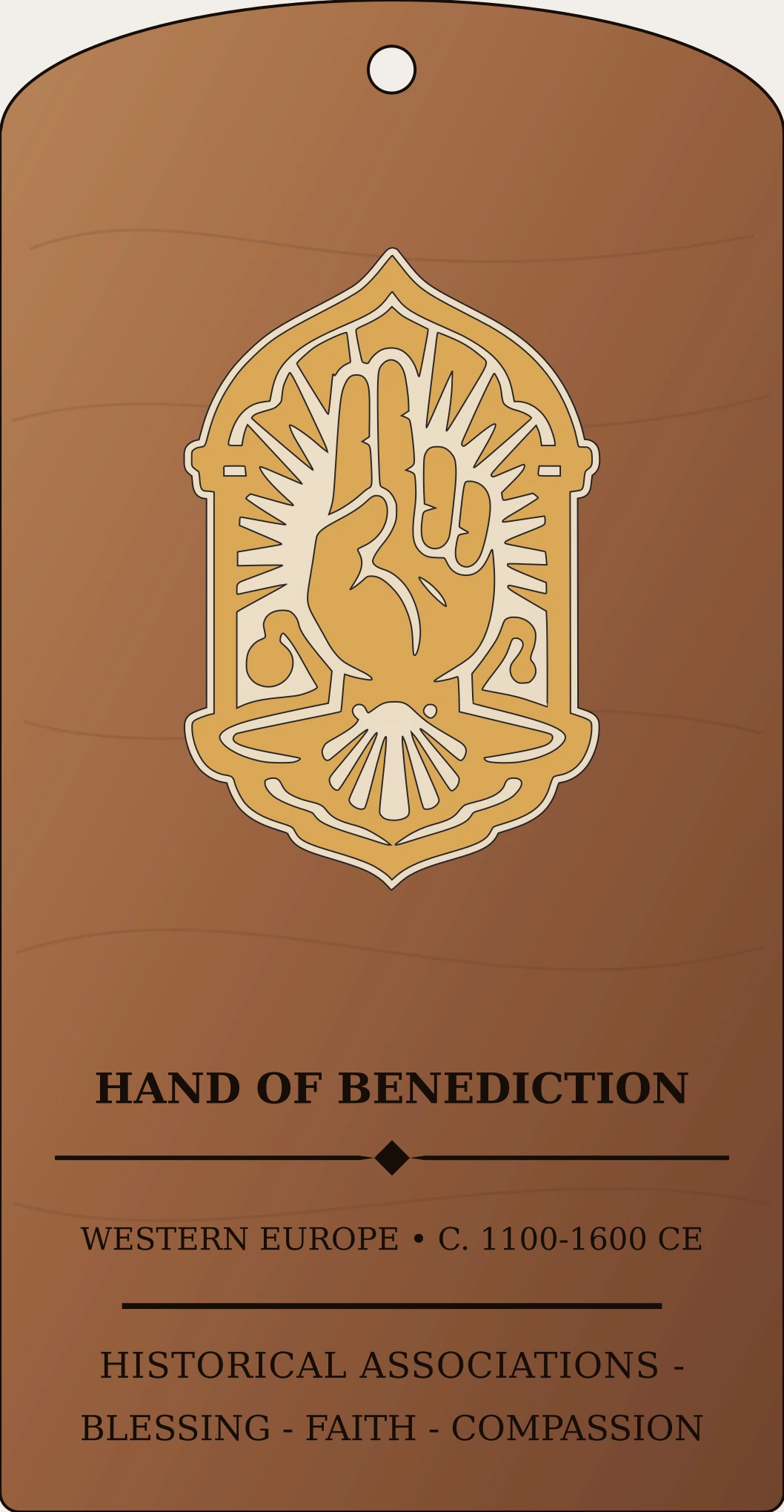 Hand of Benediction Sanctum Hex Archive Plaque preview