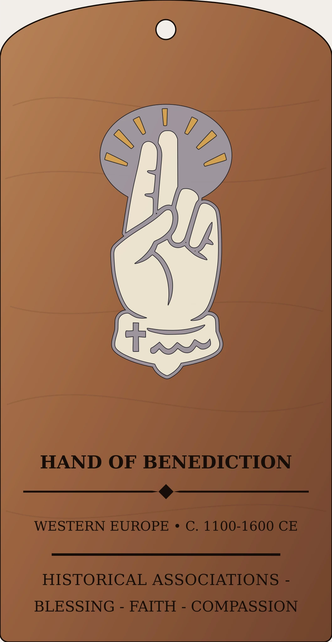 Hand of Benediction Sanctum Hex Archive Plaque preview