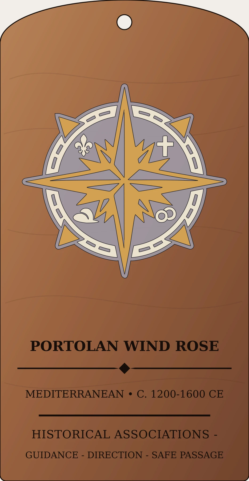 Portolan Wind Rose Sanctum Hex Archive Plaque preview