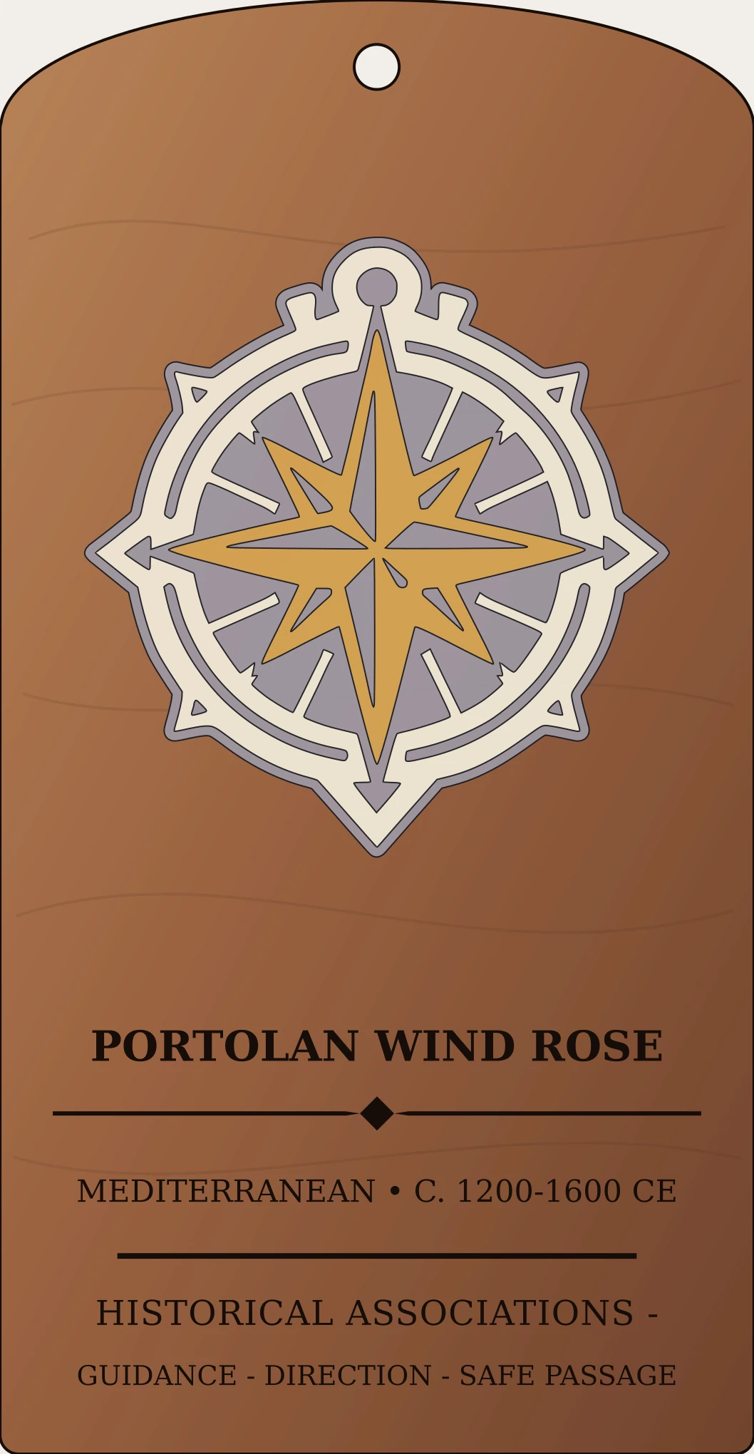 Portolan Wind Rose Sanctum Hex Archive Plaque preview