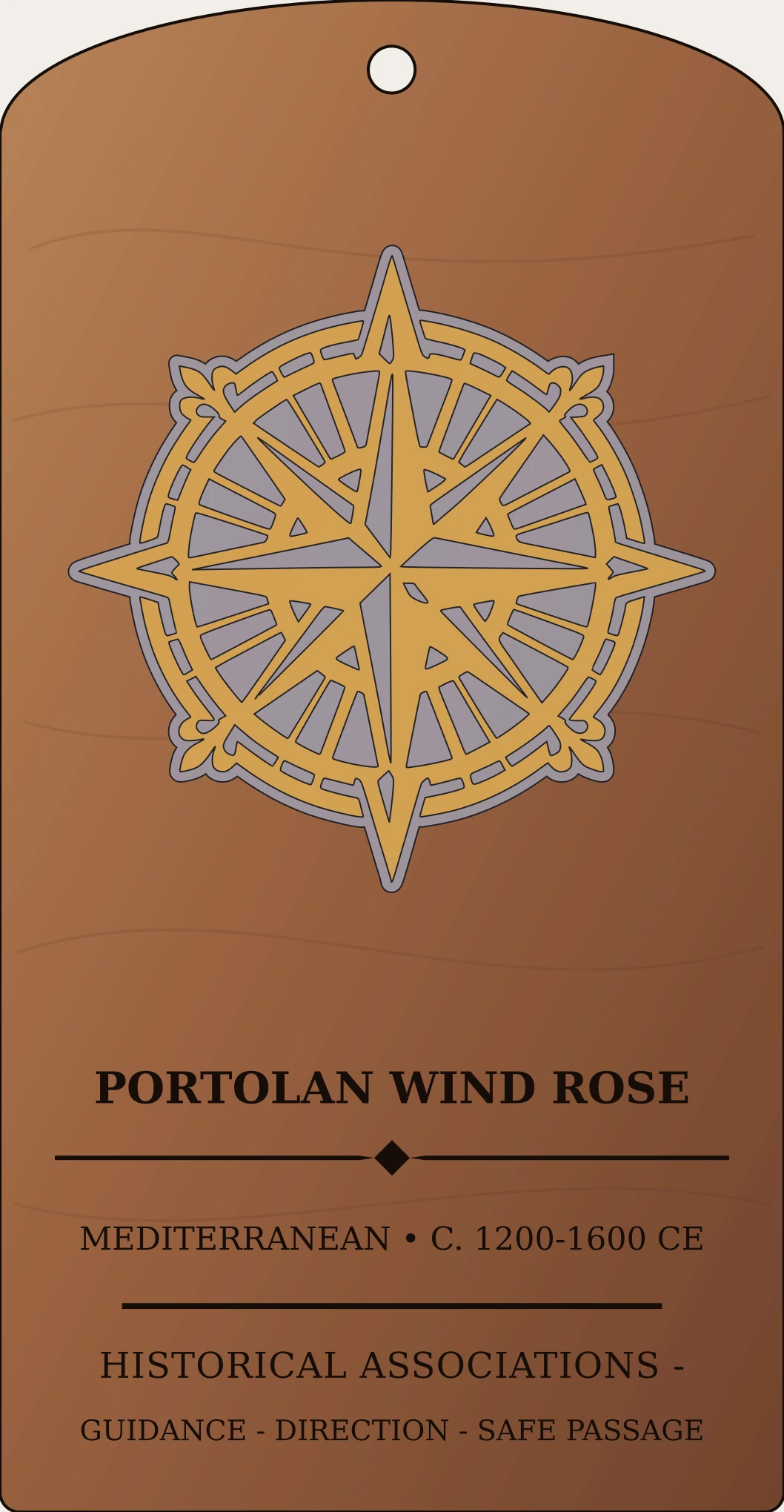 Portolan Wind Rose Sanctum Hex Archive Plaque preview