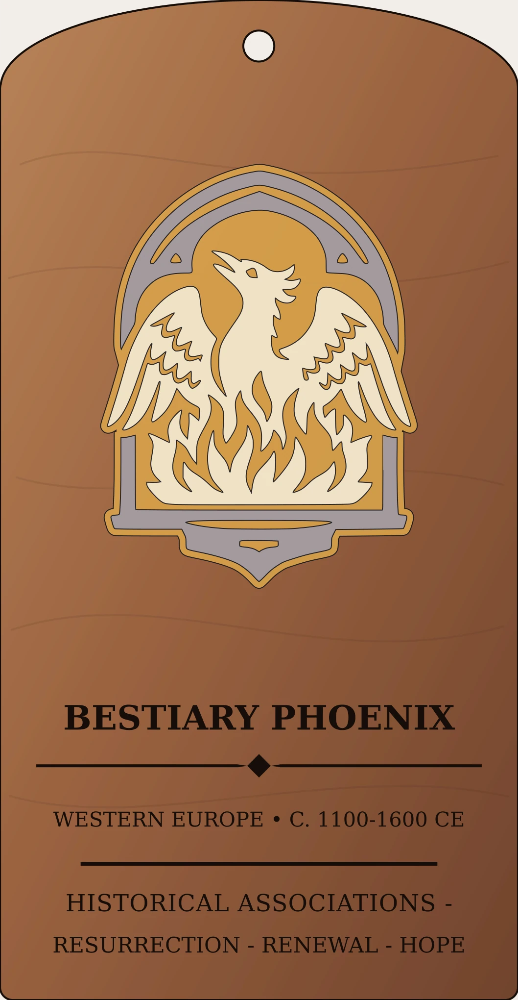 Bestiary Phoenix Sanctum Hex Archive Plaque preview