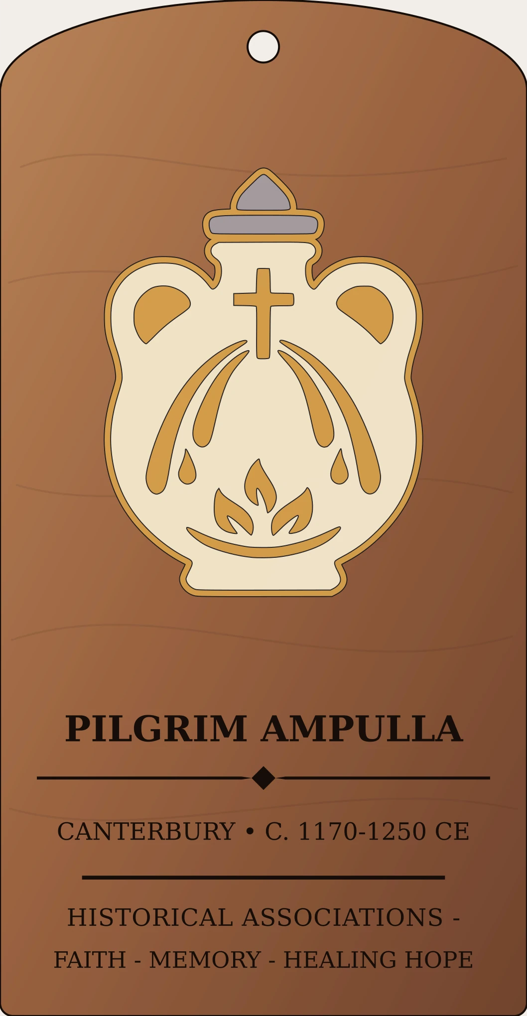 Pilgrim Ampulla Sanctum Hex Archive Plaque preview