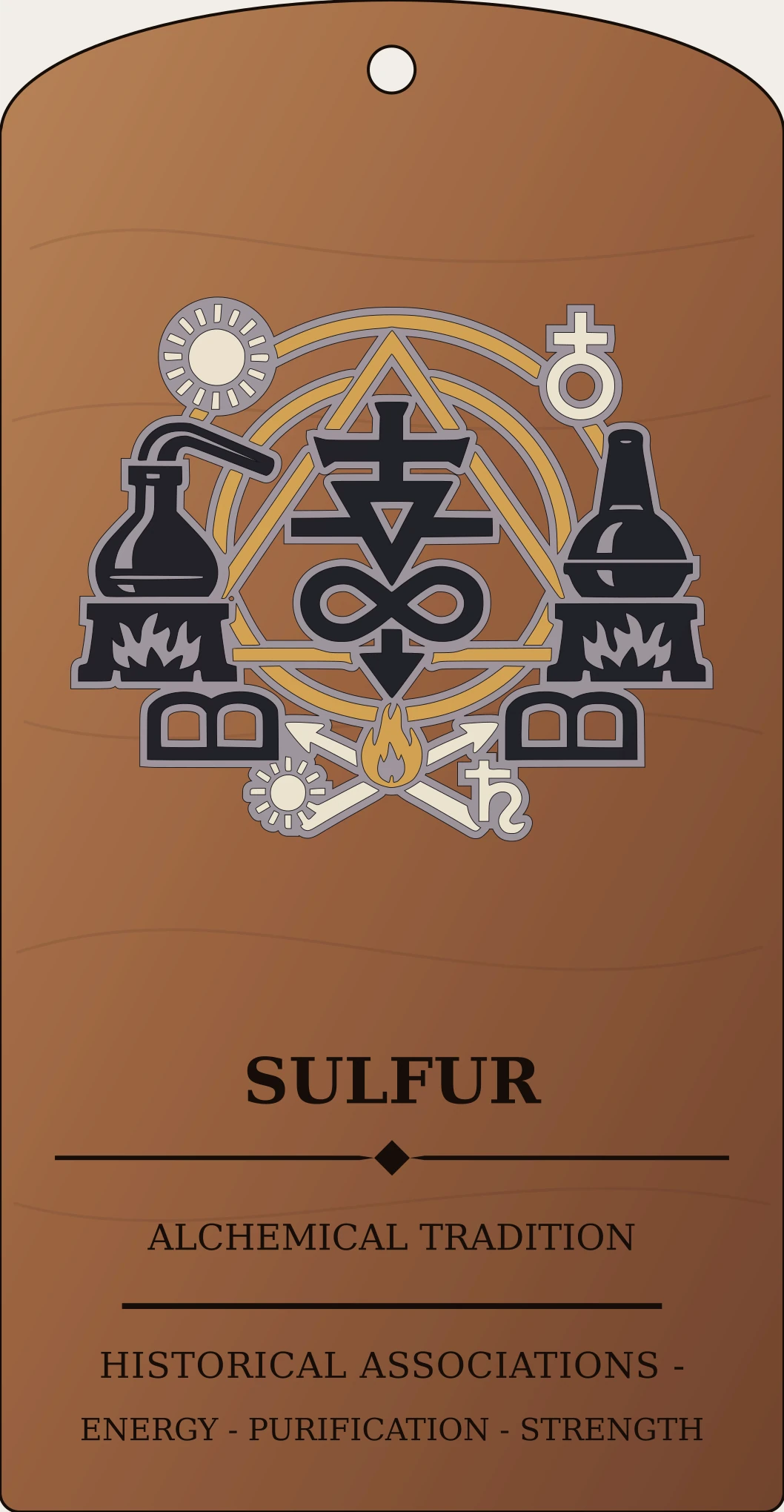 Sulfur Glyph Sanctum Hex Archive Plaque preview