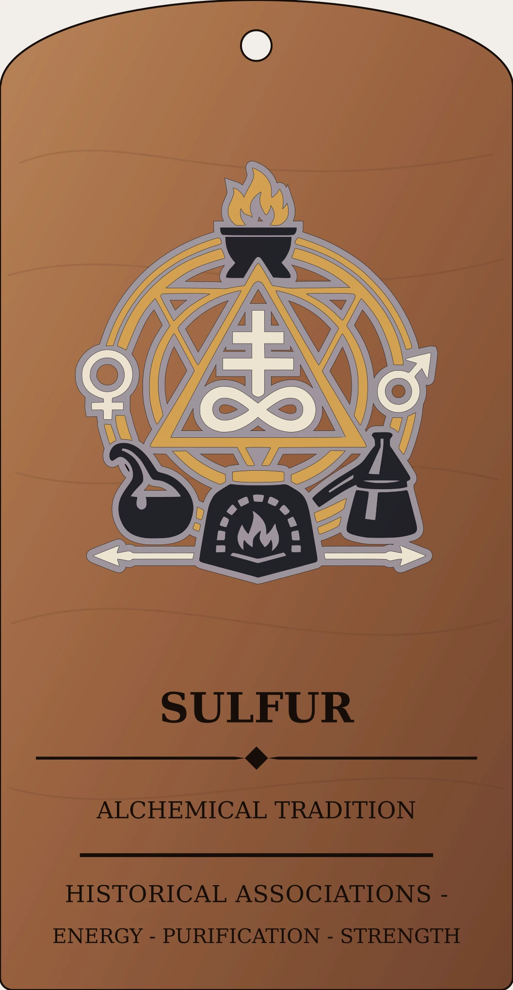 Sulfur Glyph Sanctum Hex Archive Plaque preview