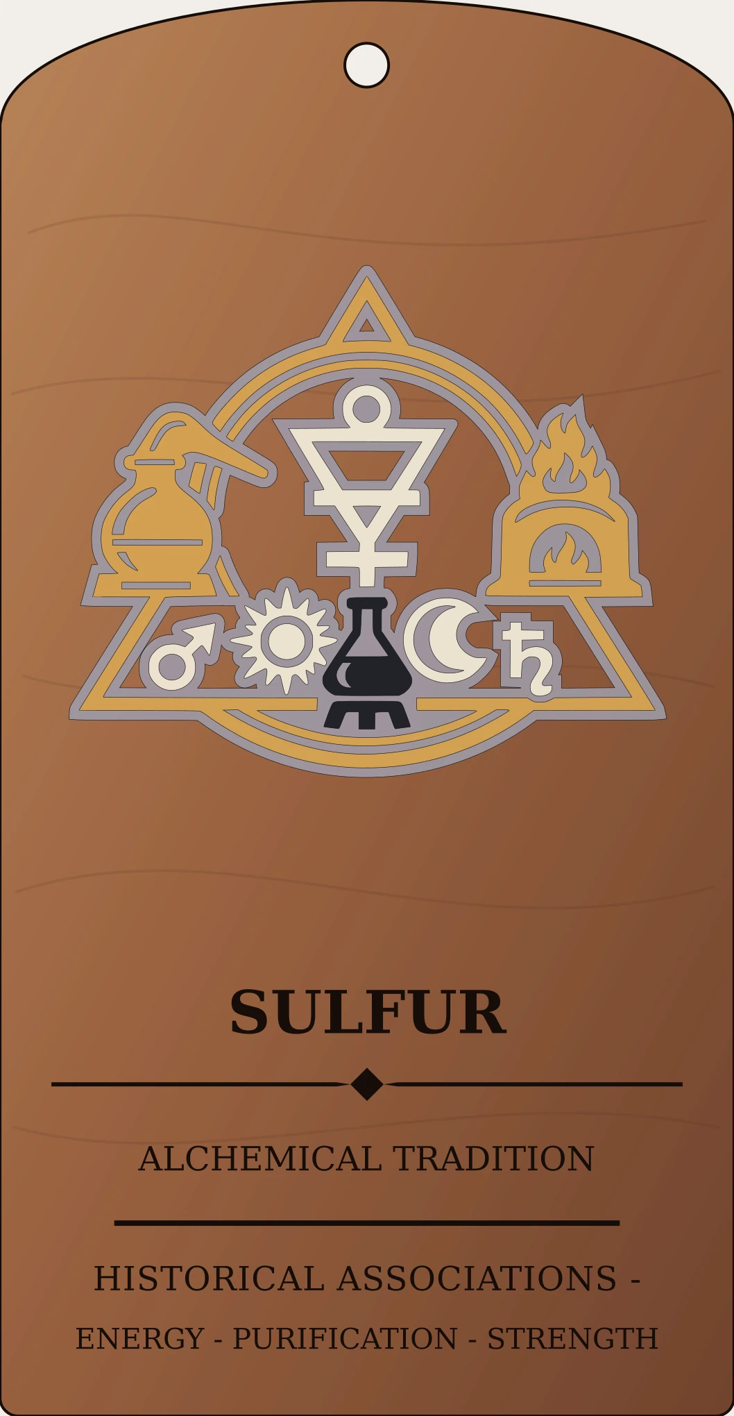 Sulfur Glyph Sanctum Hex Archive Plaque preview