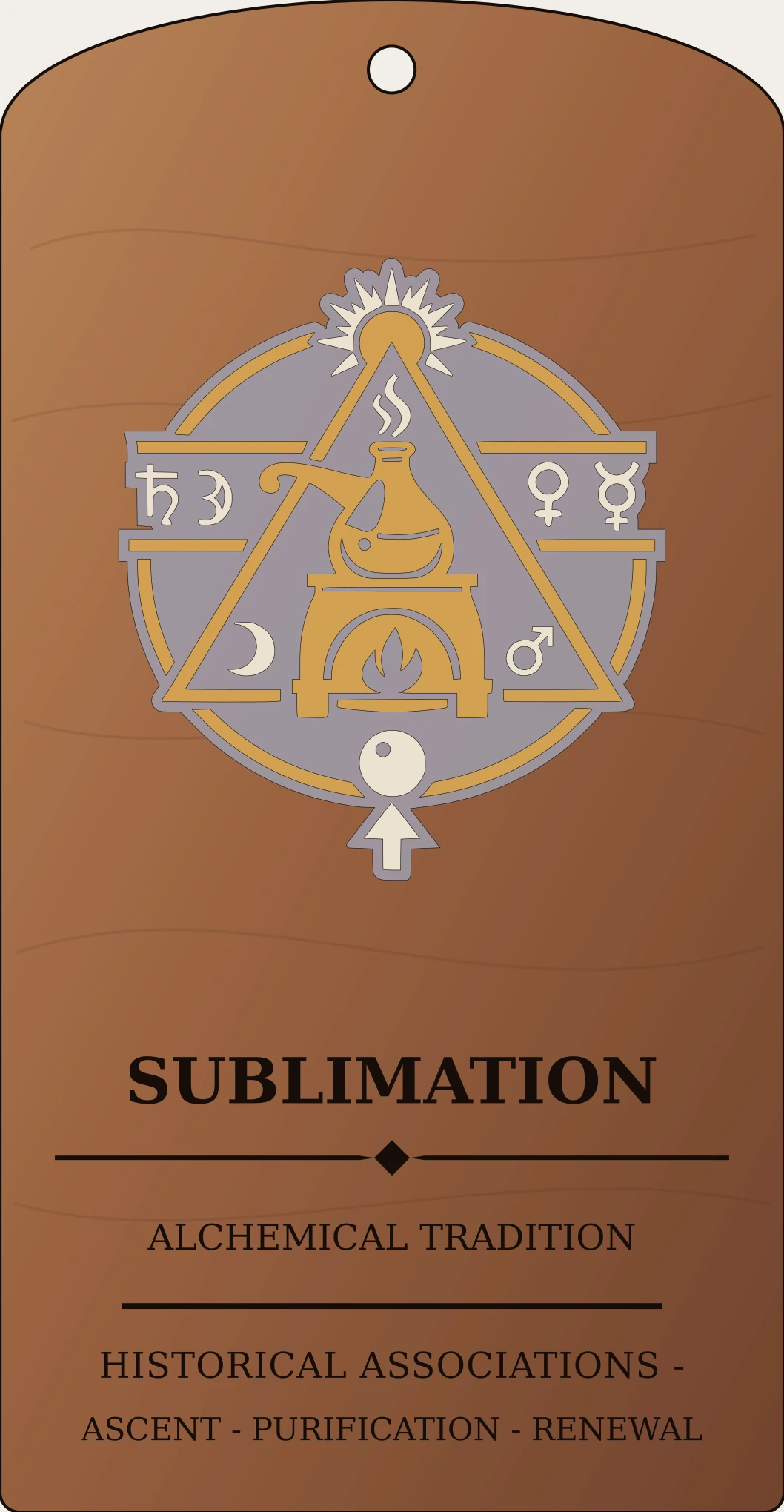 Sublimation Sign Sanctum Hex Archive Plaque preview