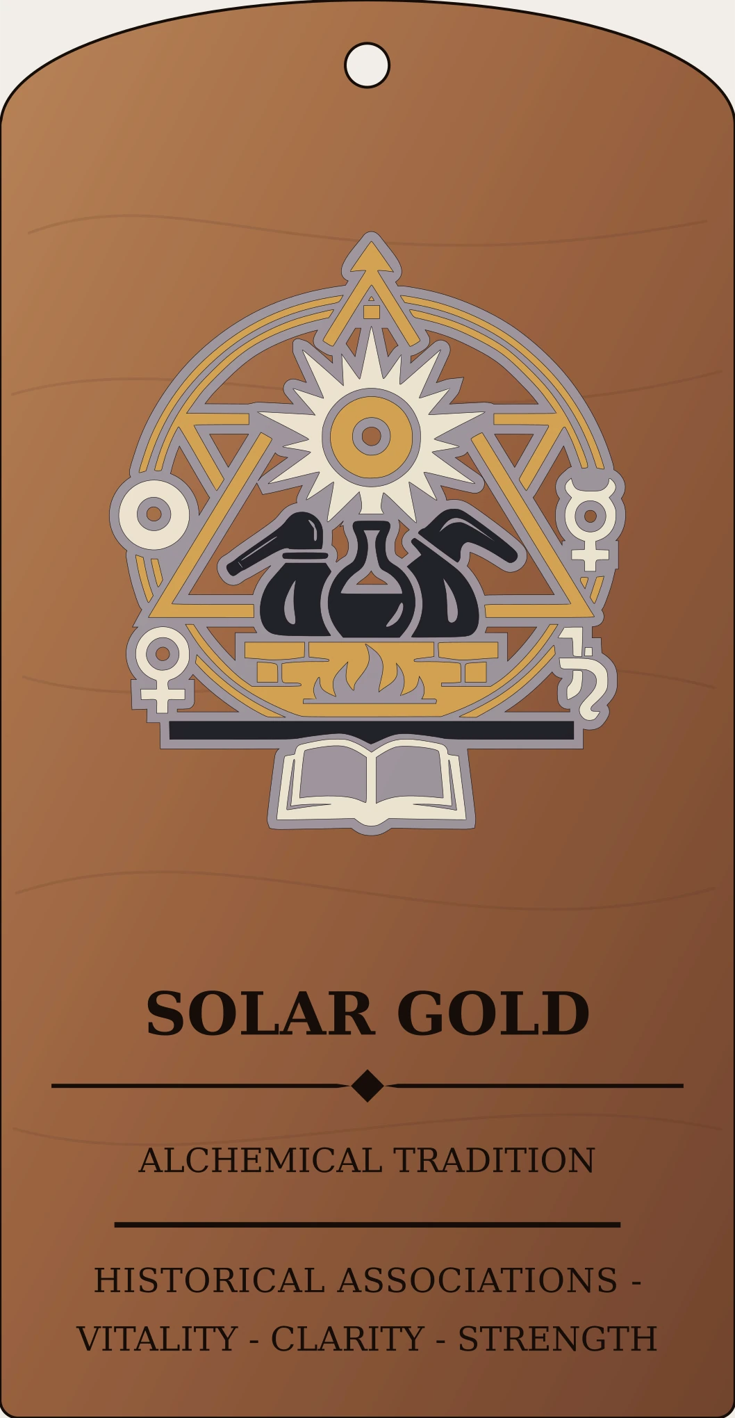 Solar Gold Cipher Sanctum Hex Archive Plaque preview