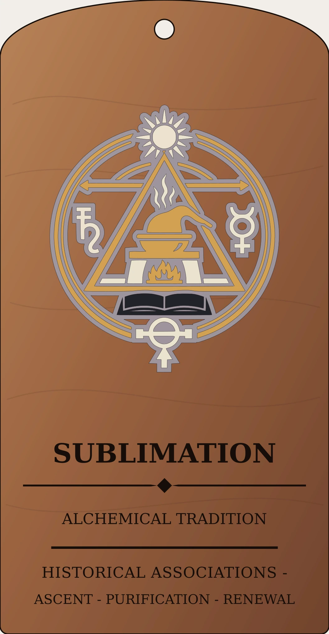 Sublimation Sign Sanctum Hex Archive Plaque preview