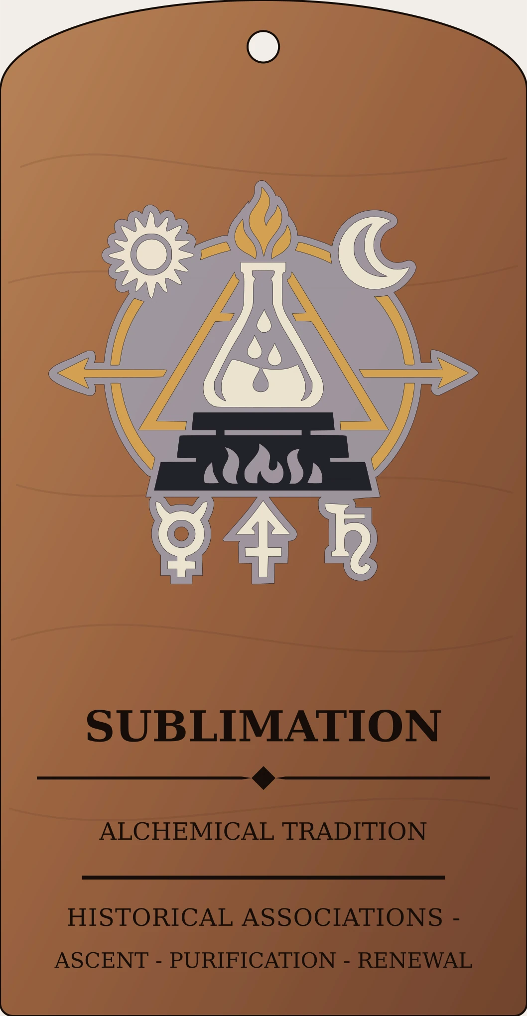 Sublimation Sign Sanctum Hex Archive Plaque preview