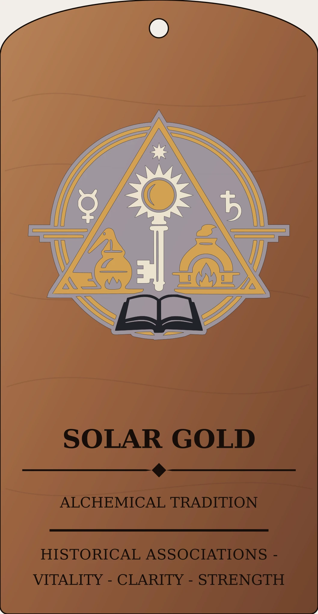 Solar Gold Cipher Sanctum Hex Archive Plaque preview