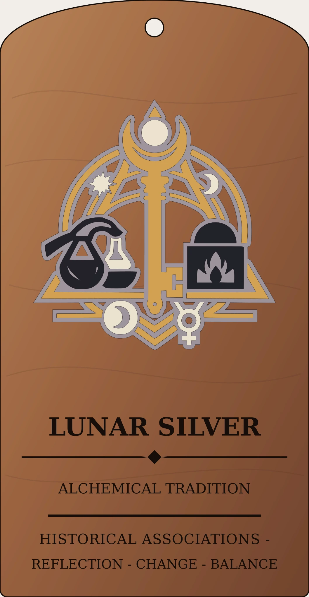 Lunar Silver Cipher Sanctum Hex Archive Plaque preview