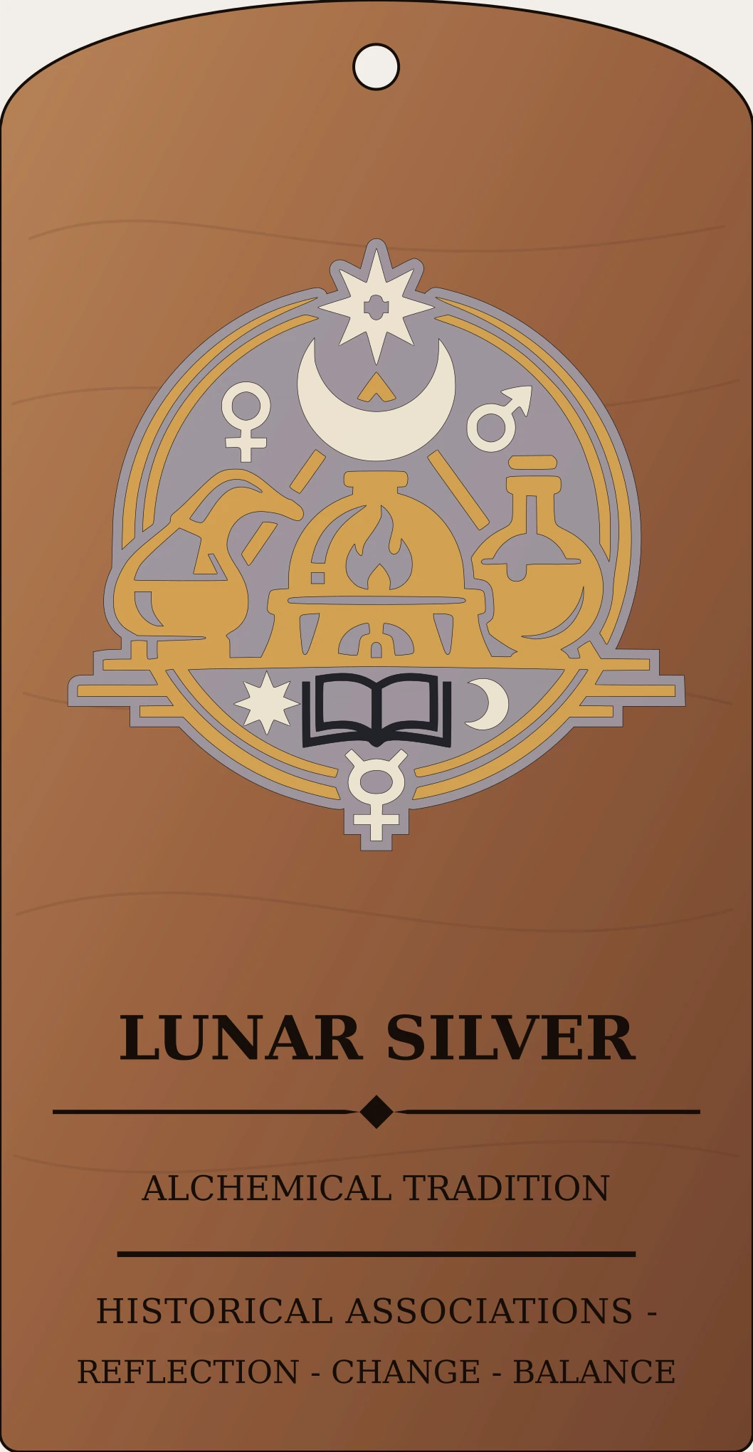 Lunar Silver Cipher Sanctum Hex Archive Plaque preview