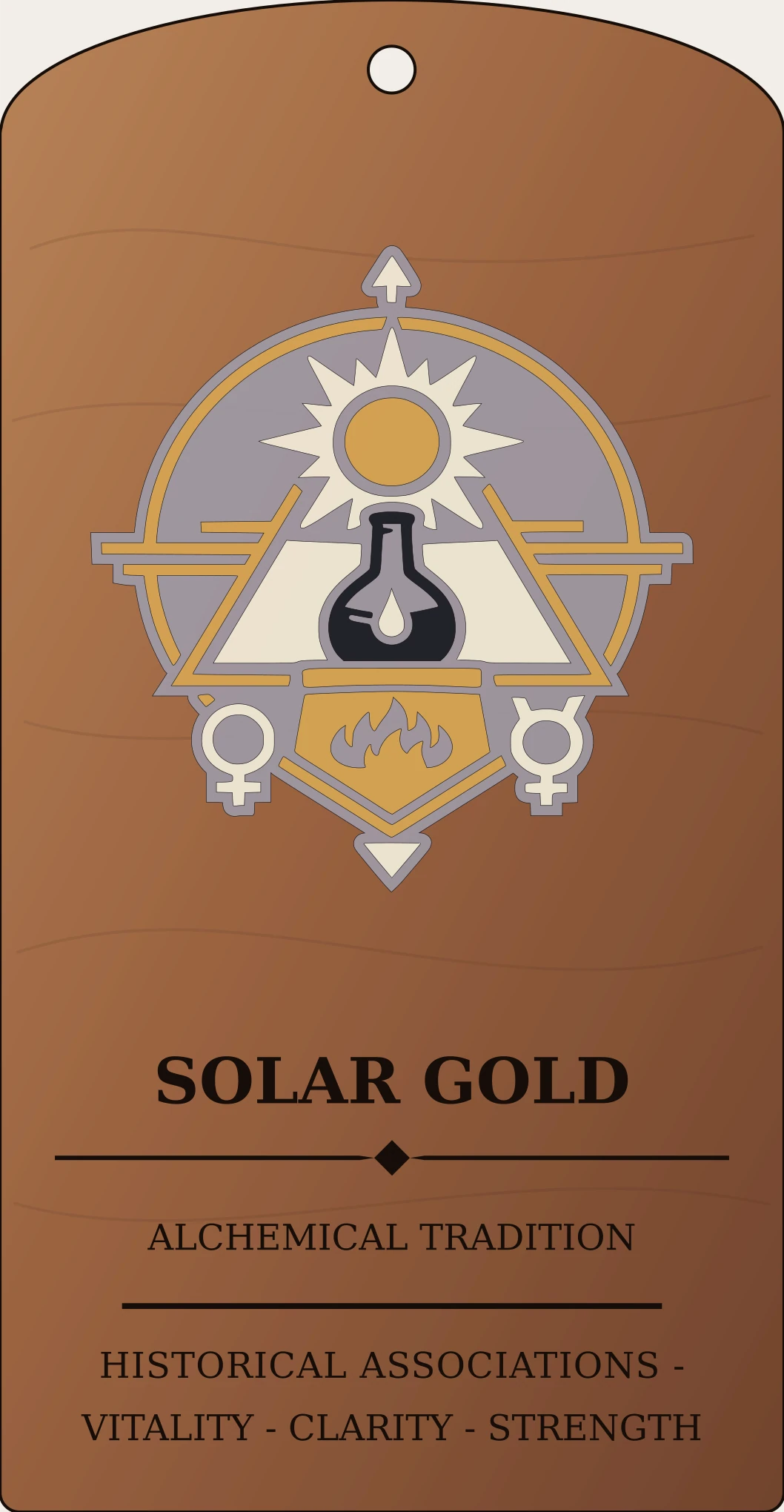 Solar Gold Cipher Sanctum Hex Archive Plaque preview