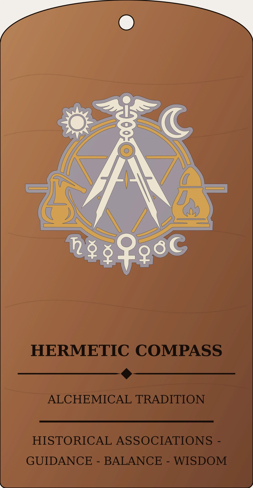 Hermetic Compass Sanctum Hex Archive Plaque preview