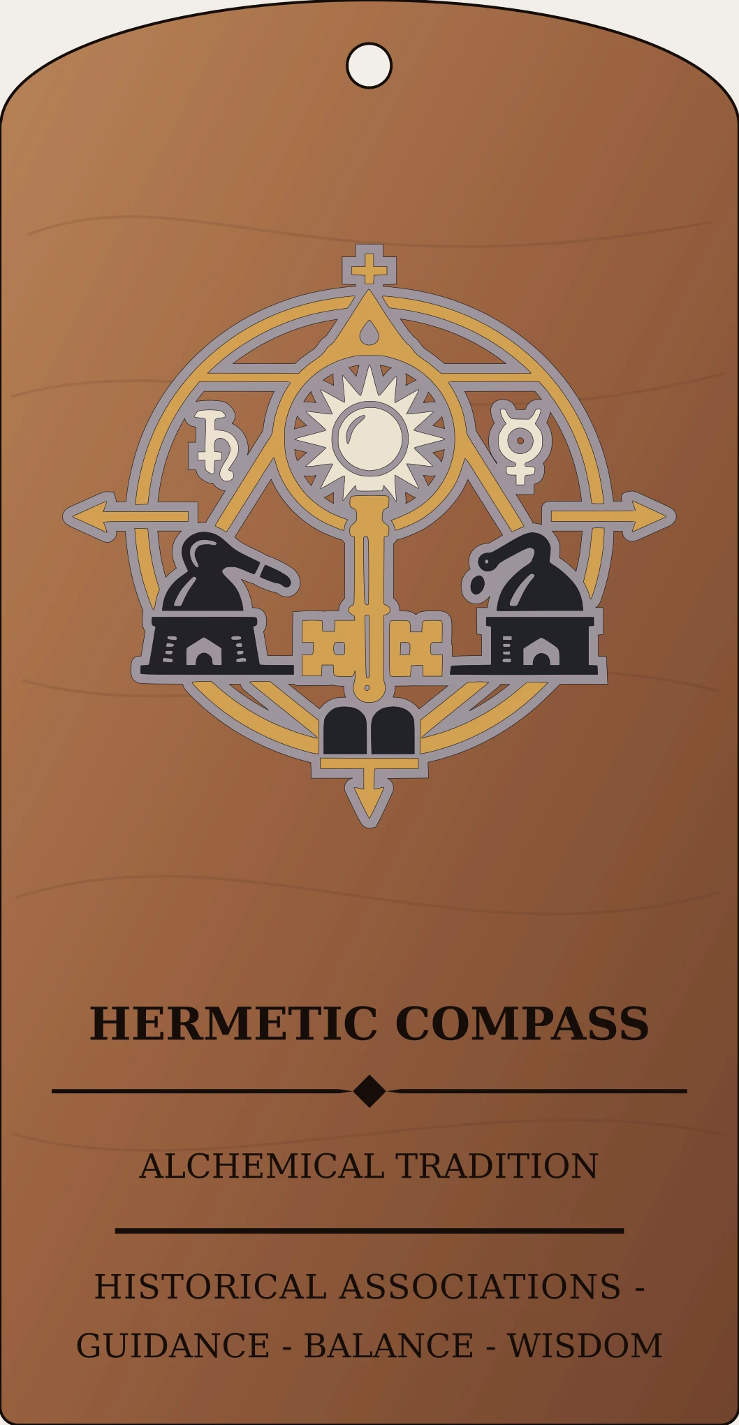 Hermetic Compass Sanctum Hex Archive Plaque preview