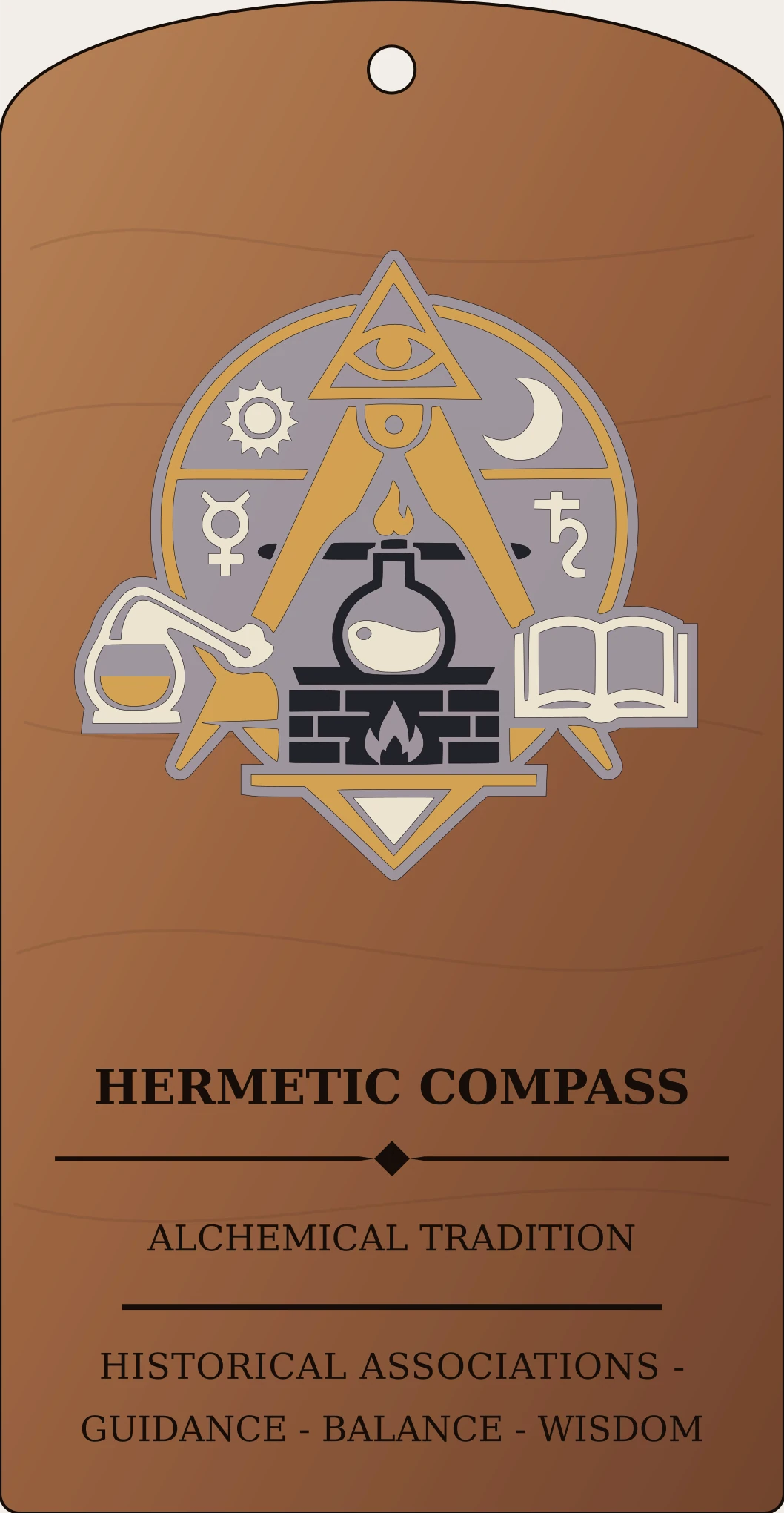 Hermetic Compass Sanctum Hex Archive Plaque preview