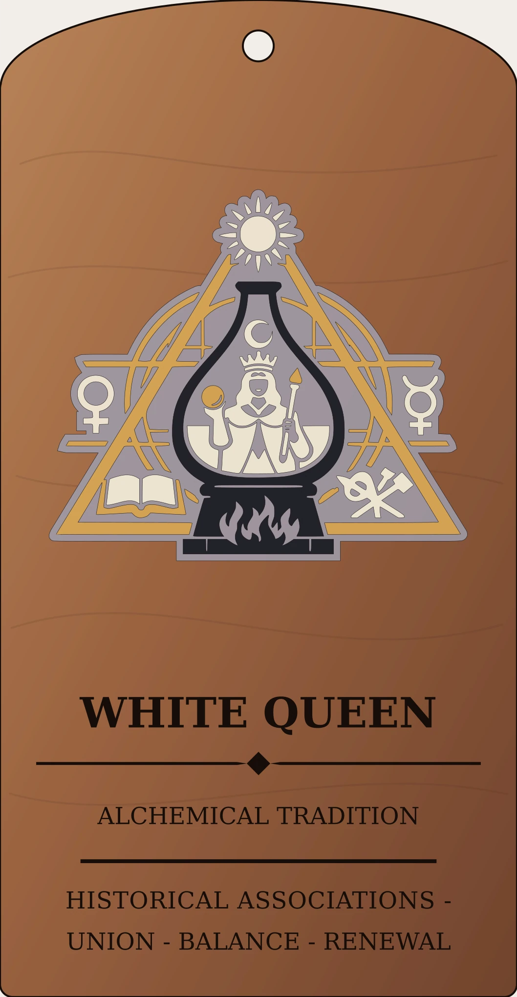 White Queen Sign Sanctum Hex Archive Plaque preview