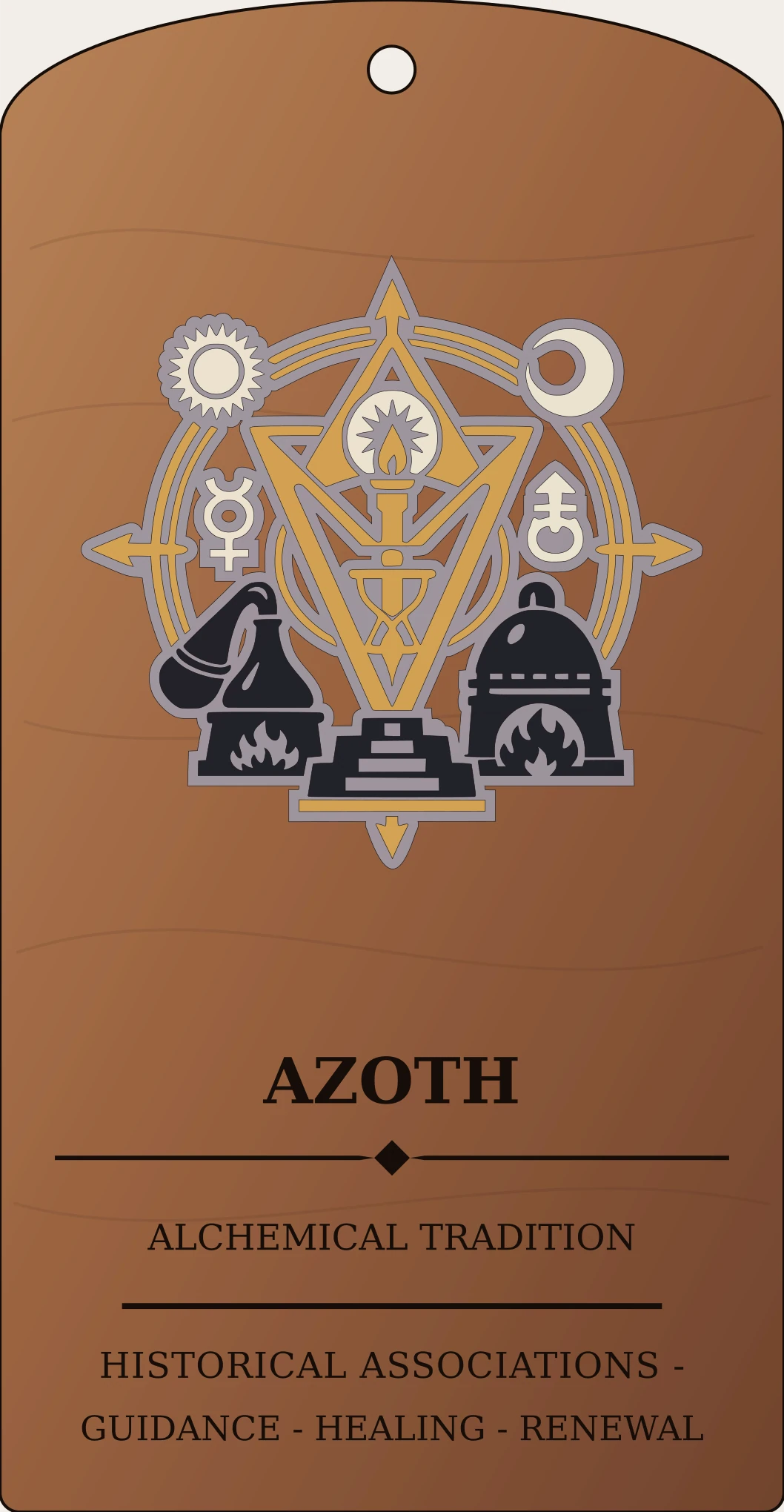 Azoth Compass Sanctum Hex Archive Plaque preview