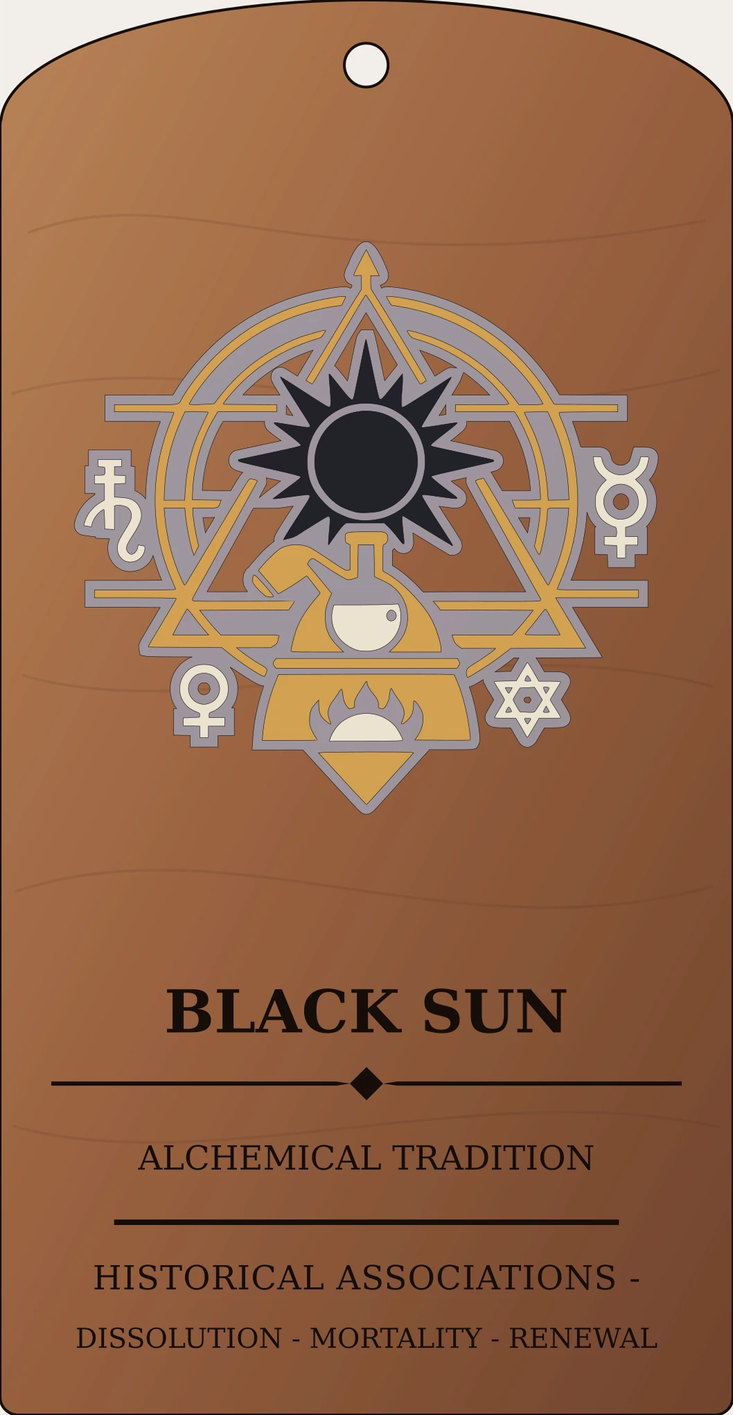 Black Sun Plate Sanctum Hex Archive Plaque preview