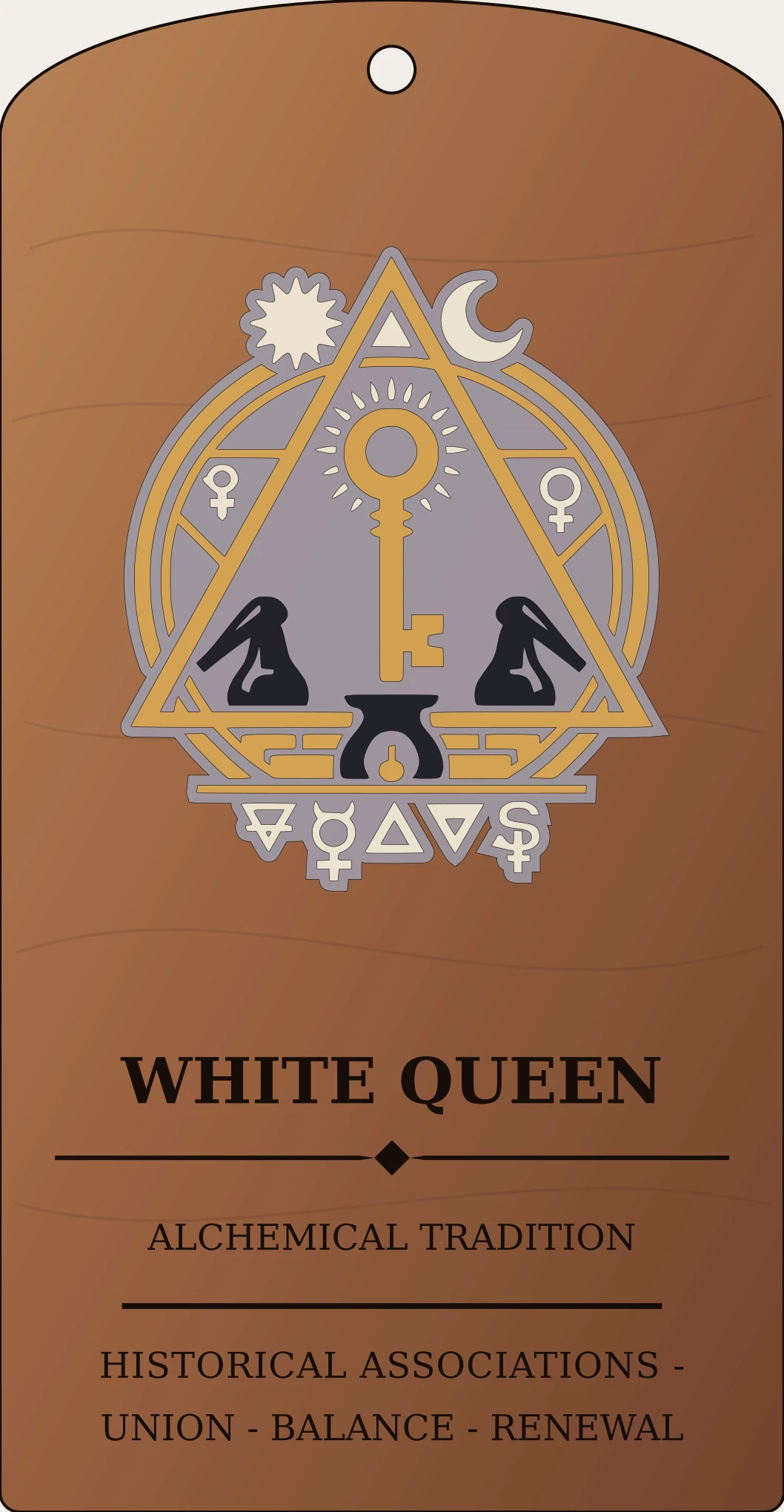 White Queen Sign Sanctum Hex Archive Plaque preview